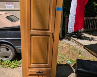 $150/OBO 6'X18"X30" SOLID WOOD CABINET