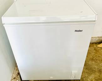 Small chest freezer.
