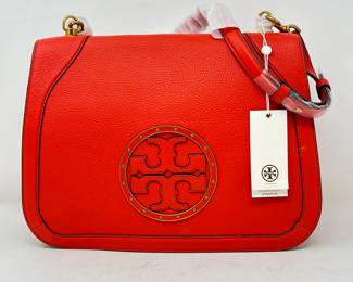 Tory Burch Studded Shoulder Bag in Samba - Brand New with Tags