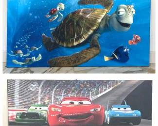 Disney Pixar Canvas Prints - Finding Nemo & Cars.