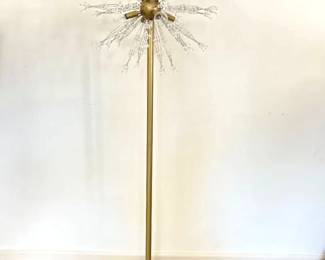 Rachel Zoe Dandelion Floor Lamp - 5' x 19" in Antique Brass Tone - A Bright Light