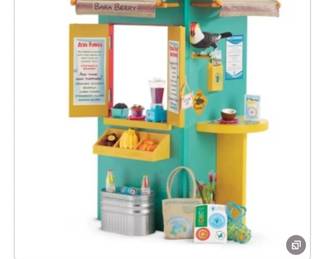 American Girl Lea's Fruit Stand. Still in box. Will also throw in various accessories for Lea (hiking clothing) as a bonus.