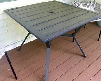 36" square aluminum outdoor table 
