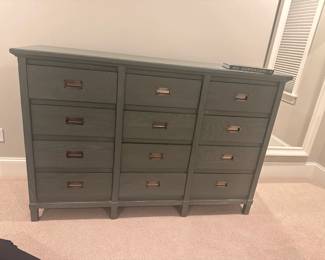 Stanley Furniture Beachcomber gentlemen's dresser in weathered wood.
