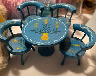Vintage doll furniture