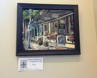 $200 Brooke Borcherding Framed 11.25 w x 9.5"h. Available for online buying Wednesday per instructions in sale details.