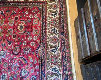$680. Vintage Kayseri Wool & Cotton rug 7'3" x 10'6".