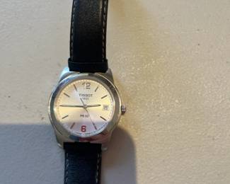 $140. Tissot men's watch. Available for online buying Wednesday per instructions in sale details.