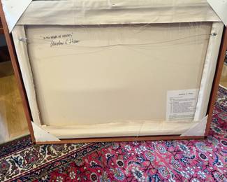 back of the painting