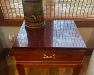$290. Hickory Chair one drawer side table. 24"w x 20"d x 28.5"