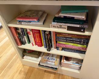 Cookbooks for sale during in-person shopping Friday and Saturday.