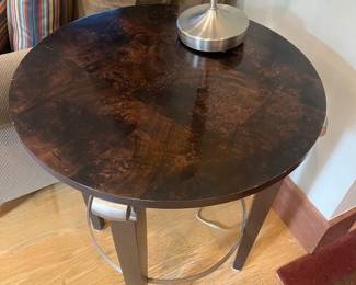$80 Ethan Allen round side table. 24" diam. x 28"h