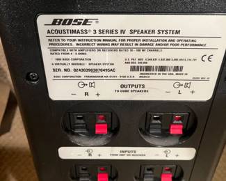 back of the speaker