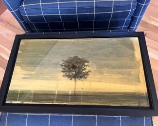 Peter Hoffer, "Tree #3". 12"h x 24"w. Acrylic, oil and resin on board. 12" x 22" unframed. 2004.
