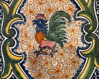 Large hand-painted William Sonoma plate from Portugal