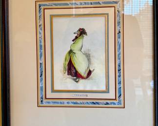 Framed/Matted "A female greyhound"