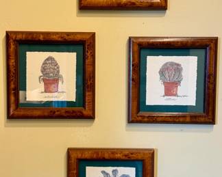 Framed/Matted Botanical Prints by Mary Hughes