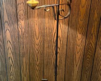 Wrought Iron Candlestick Floor Lamp