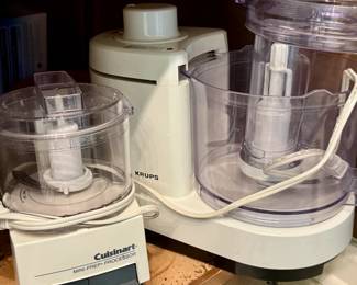 Cuisinart Mini Prep and Krups Food Processor