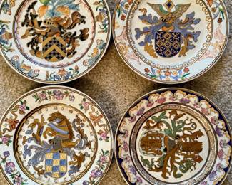 Decorative Plates with Crest Designs