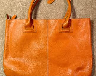 Orange Handbag by Mainstreet Collection