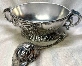 Arthur Court Grape Gravy Boat and Ladle