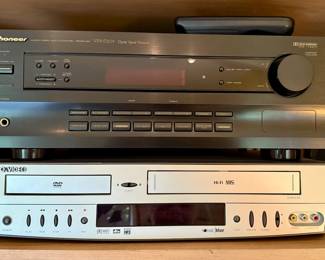 Pioneer VSX-D209 Audio/Video Surround Sound Receiver and Go Video DVR4200 DVD/VCR Combo Unit