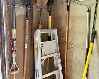Yard Tools and Ladder