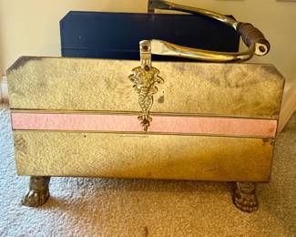 Brass Firewood or Magazine Holder