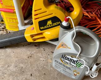 McCulloch Leaf Blower and Round-Up Weed Killer