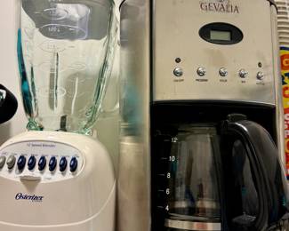 Osterizer Blender and Gevalia Twelve Cup Programmable Coffee Maker