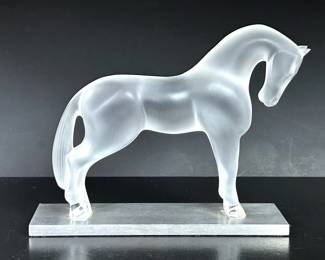 Lalique Cheval Debut deco style horse 