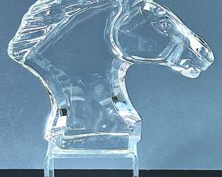 Baccarat Crystal Horse Head 