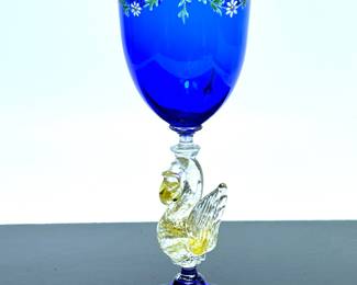 Italian Glass Goblet