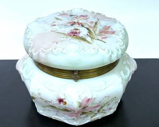 Large antique Wave Crest dresser box 