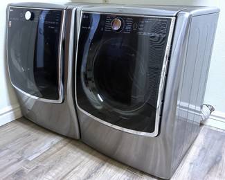 LG front end loader washing machine and dryer