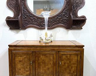 Vintage server by Thomasville with flip out top expansion