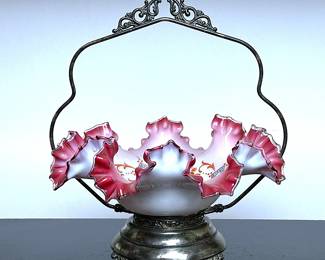 Antique Victorian Bride's Basket
