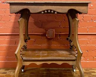 Antique American Oak Parlor Table