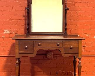 Antique 1920s Jacobean Style Vanity by SLIGH Furniture Company