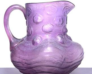 1930s glass pitcher in Catalonian style
