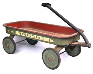 Circa 1940 Rocket Toy Wagon