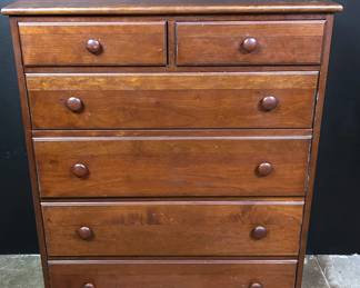Antique 1920s Jacobean Revival Style Chest of Drawers by SLIGH Furniture of Grand Rapids, Michigan