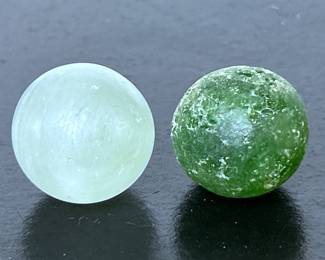 Antique glass marbles