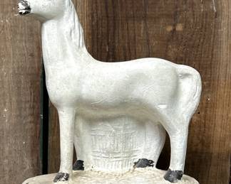 Antique Chalkware Horse Figurine