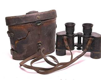 Antique early 1900s Bausch & Lomb Binoculars 30 mm 6 power