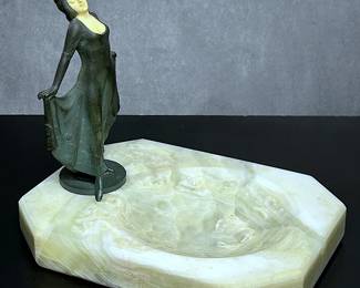 Antique Bronze on Marble by Peter Tereszczuk in Austria in the early 1900s.....To register so you can place bids go to www.capitolsalesservices.hibid.com