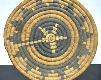 Native American coiled basket weave