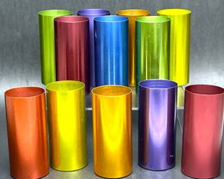Vintage Perma Hues Spun Aluminum Tumblers