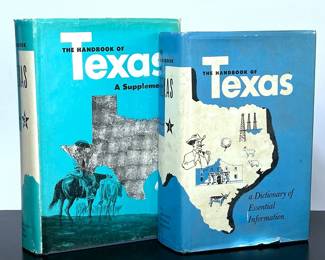 Two Volumes Books of The Handbook of Texas